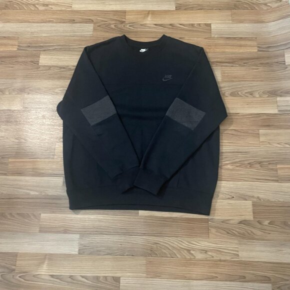 Nike Men's Black and Grey Sweatshirt - Picture 1 of 4